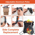 Hot sale Garden Rolling Nut Gatherer Nut Picker Side Opening Foot-Operated Release Ball Picker Roller nut collector